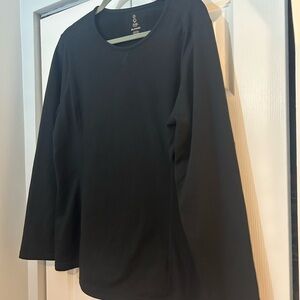 SHE Outdoor Black Thermal Top Women’s 2X Long Sleeve Fleece Base Layer